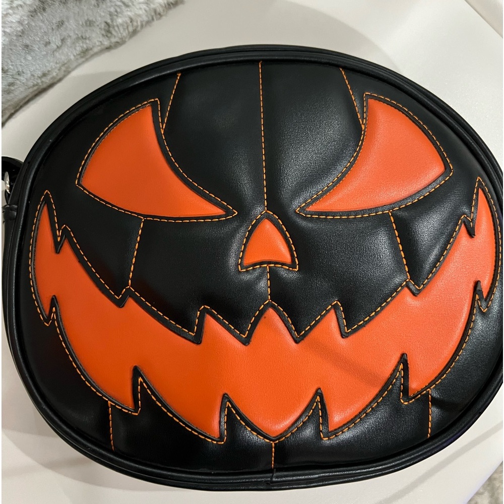 Brand New Never Used Love Pain And Stitches Double Sided Pumpkin Bag